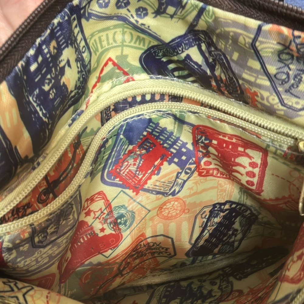 EUC Samantha Brown Faux Crocodile Crossbody Bag Purse Retro Cowgirl - Picture 9 of 10